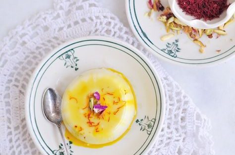 Saffron Panna Cotta